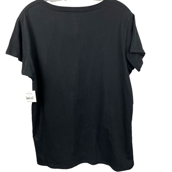 Holiday Time Black Short Sleeve Jingle All The Way Shirt XL/XG NWT - Picture 2 of 3